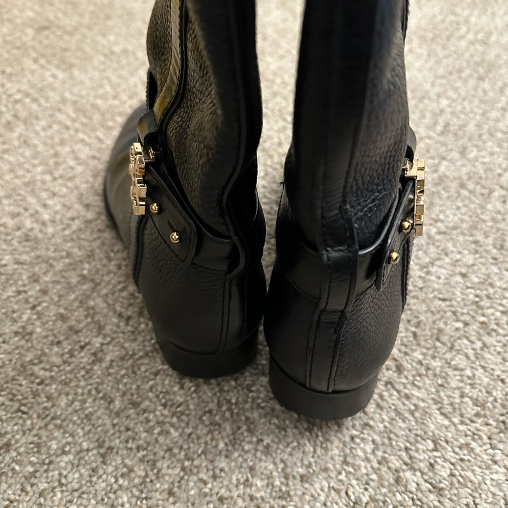 Tory Burch black leather boots - Picture 3 of 5